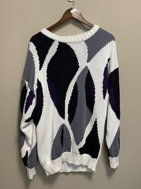 Henry Grethel Vintage Vintage 90s Geometric Print Sweater Men’s XL